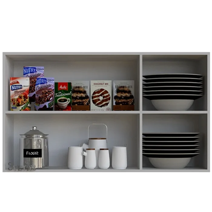 Anaquel de Cocina 3 Puertas de 120 cm Tropicalizado Blanco – Ac 01