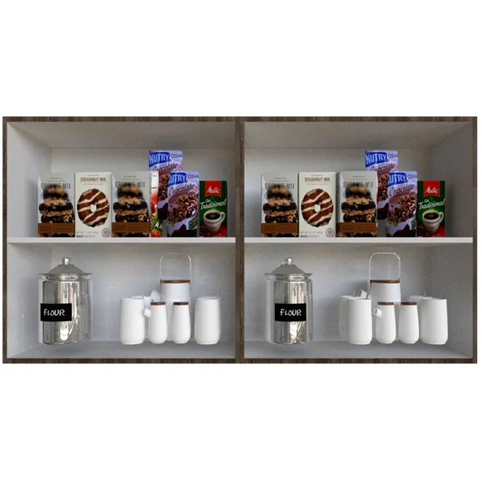 Anaquel de cocina con 4 puertas Varios colores de 160 cm - Calidad Rh Antihumedad - Ac-46