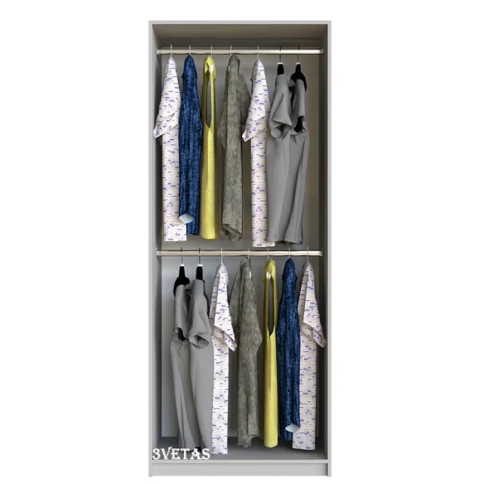 Armario ropero Blanco de 80 cm de Ancho x 50 cm de Fondo -  ref-Ar 02