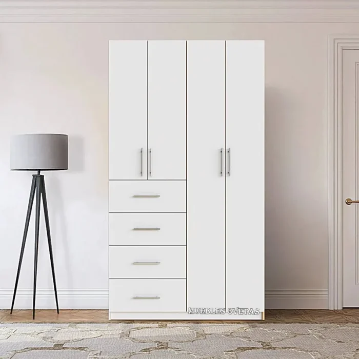 Armario ropero con 4 cajones