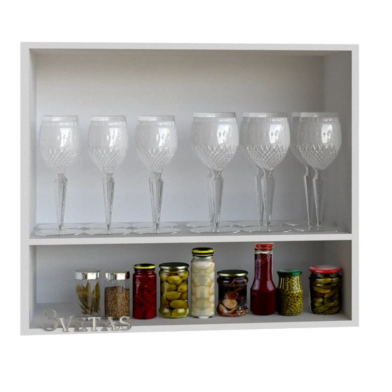 Anaquel de Cocina 1P horizontal Blanco Rh - 60 cm - R/C - Ac-25