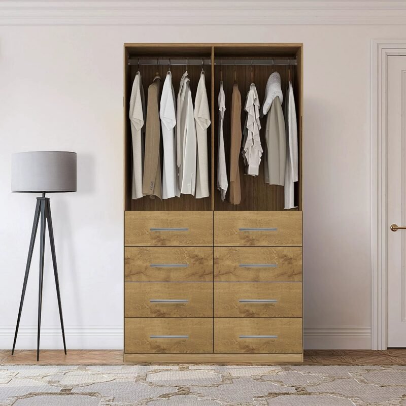 Armario ropero con 8 cajones color Blanco Materila MDP - Ref-Ar-11