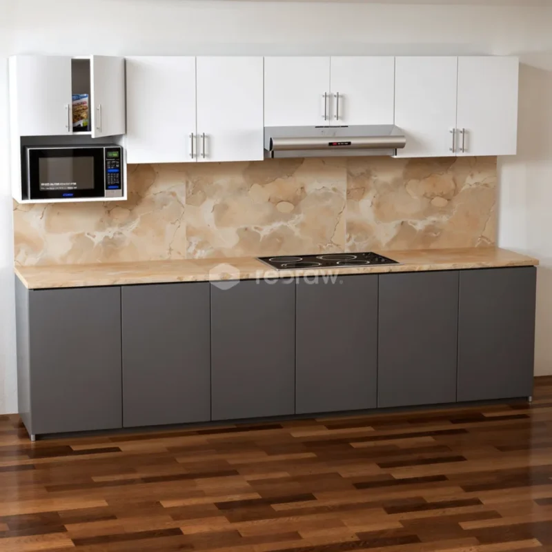 Anaquel de Cocina Blanco de 280 cm de ancho | Combo de 4 anaqueles Independientes Tropicalizados RH Antihumedad - Combo  4