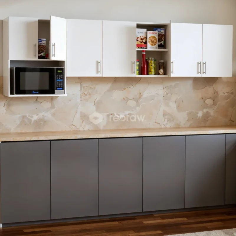 Anaquel de Cocina Blanco de 260 cm de ancho | Combo de 2 anaqueles Independientes Tropicalizados RH Antihumedad - Combo 2