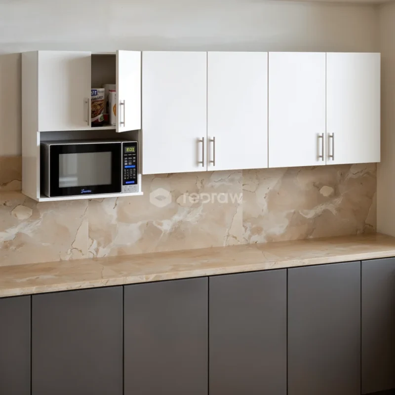 Anaquel de Cocina Blanco de 220 cm de ancho | Combo de 2 anaqueles Independientes Tropicalizados RH Antihumedad - Combo 1