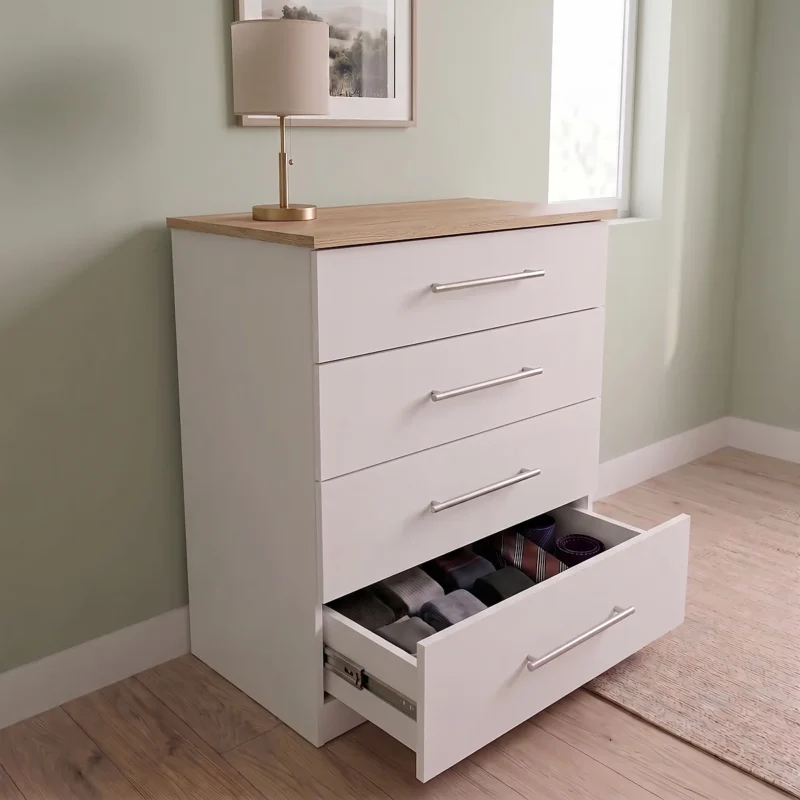 Cómoda Blanca con Encimera Duna y Organizador